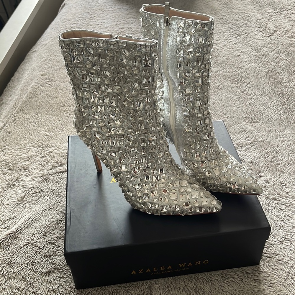 🔥New Azealea Wang Crystal Bootie